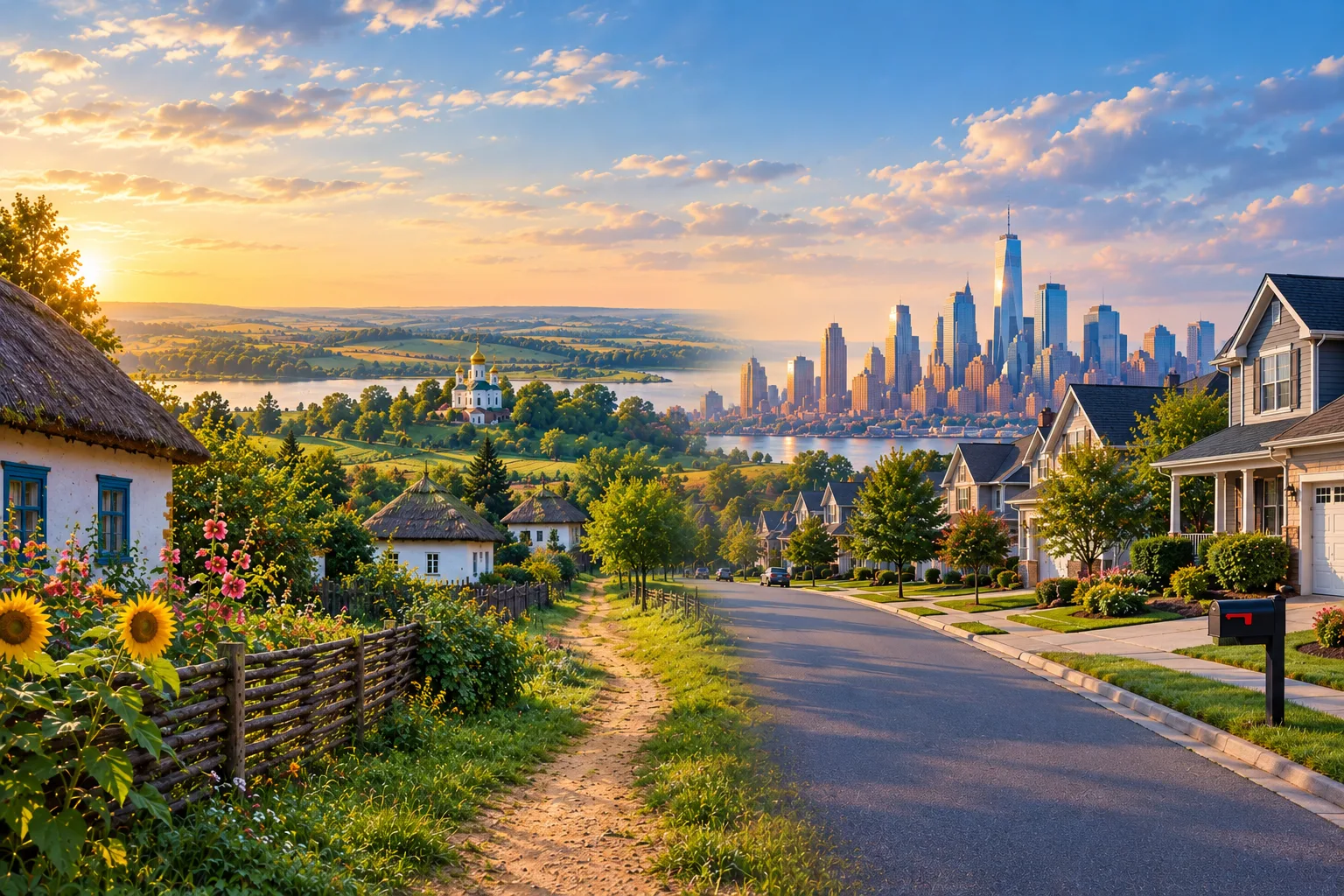 Дві моделі сільського життя: українське село й американська глибинка